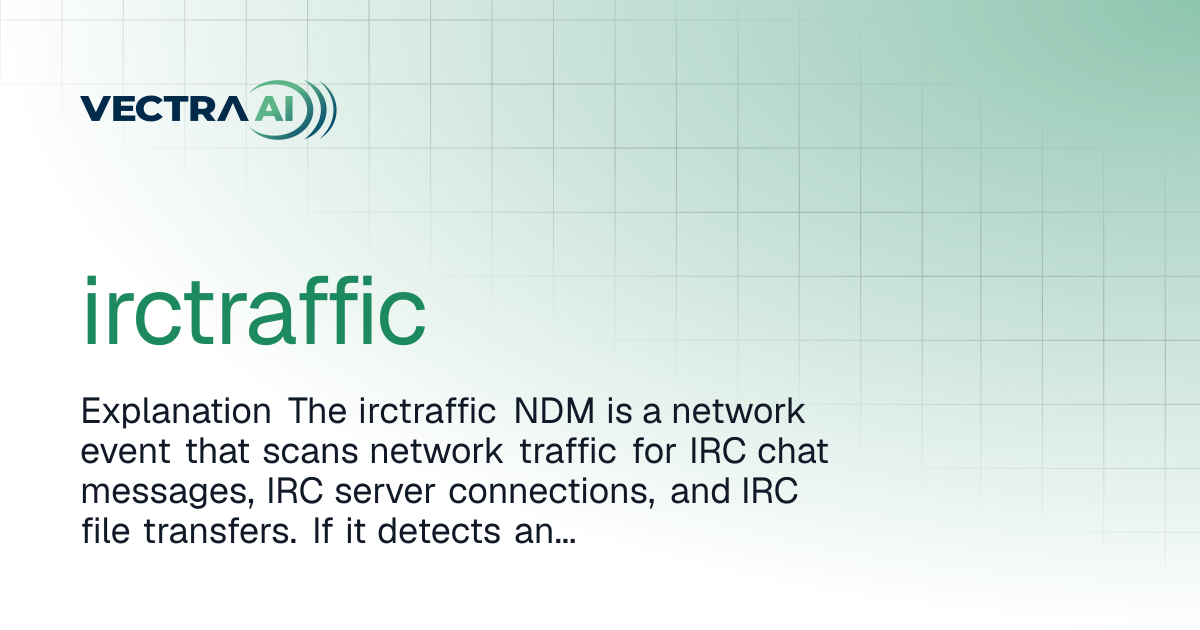 irctraffic | Vectra Fusion