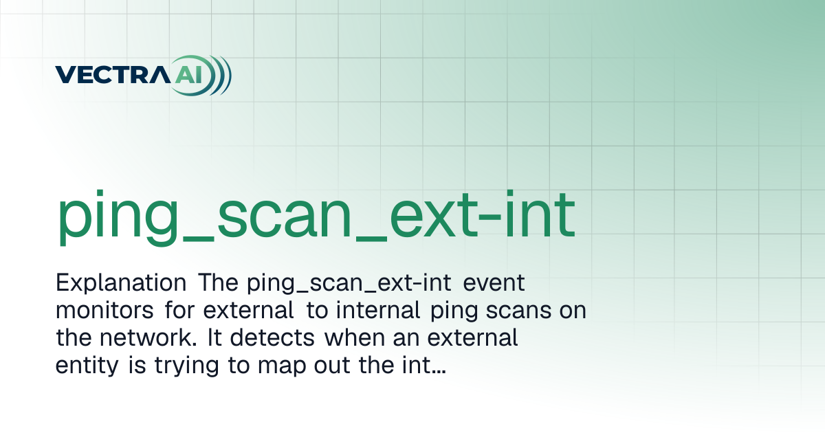 ping_scan_ext-int | Vectra Fusion